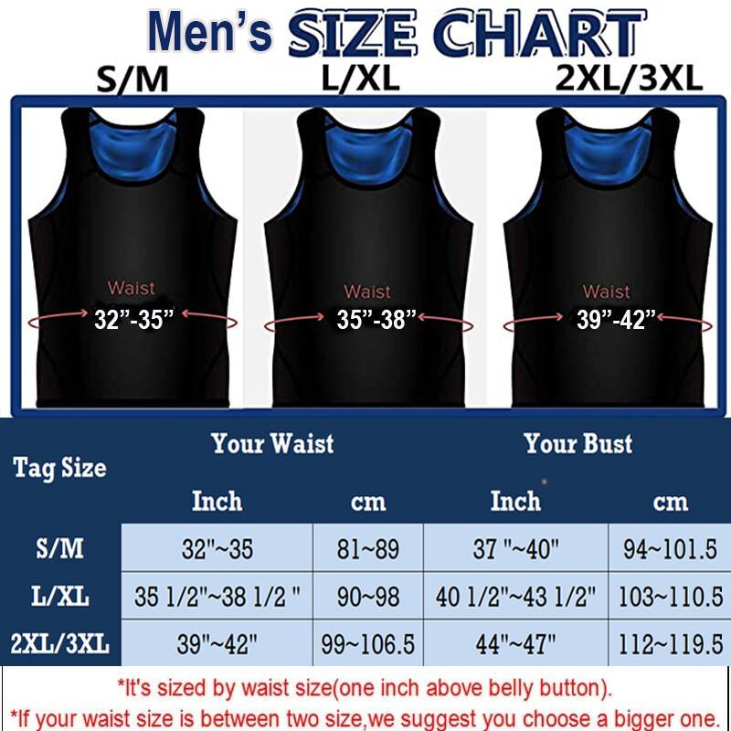 Sauna Sweat Vest Workout Tank Top Waist Trainer For Men Compression Workout Vest