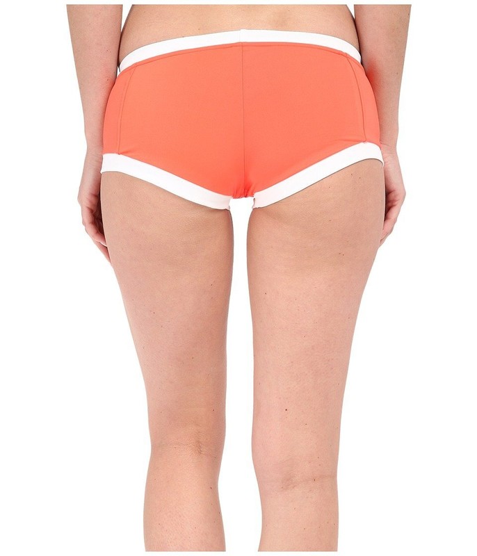 Seafolly Women's Block Party Boyleg Nectarine Swimsuit Bottoms AU 12 (US 8)