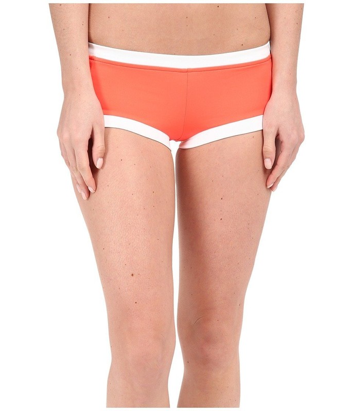 Seafolly Women's Block Party Boyleg Nectarine Swimsuit Bottoms AU 12 (US 8)