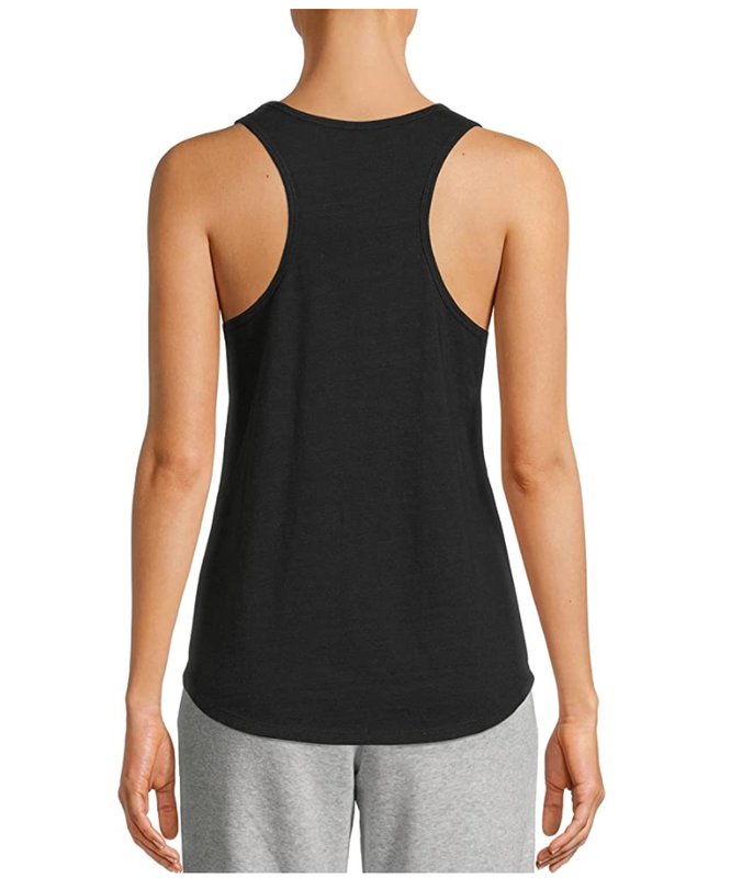 Secret Treasures Ladies Sleep Tank Black Semi Sheer - "Living The Dream"