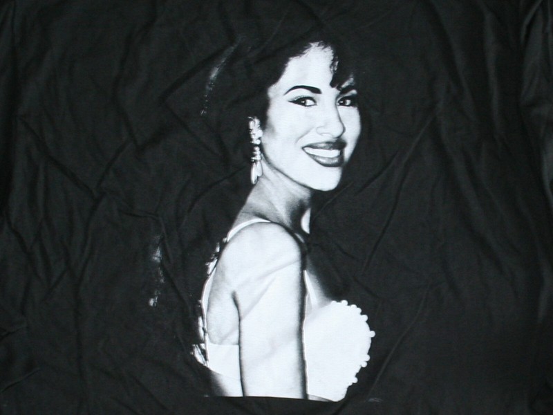 Selena Women's Plus (Anything For Selena) Black Long Sleeve T-Shirt NWT