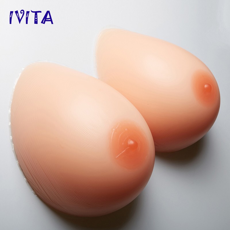 Self-Adhesive Silicone Crossdresser Breast Forms A-FF Cup Fake Boobs Enhancer