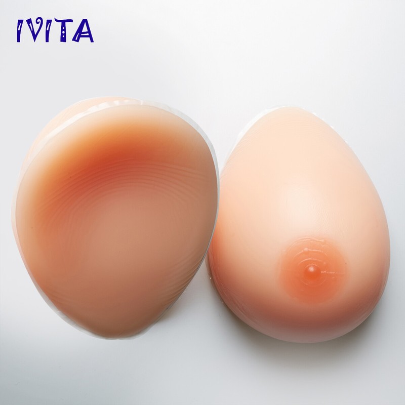 Self-Adhesive Silicone Crossdresser Breast Forms A-FF Cup Fake Boobs Enhancer