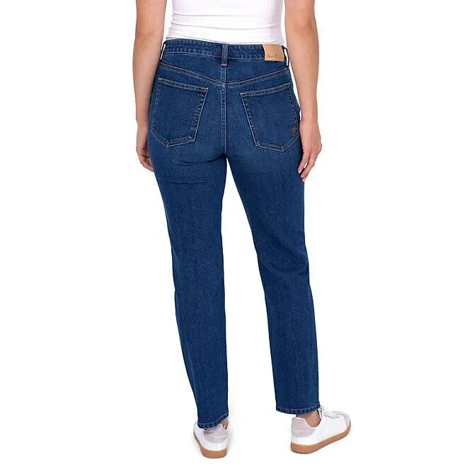 Seven 7 Ladies High Rise Slim Straight Jean Size 10 Birch Seven7 NEW