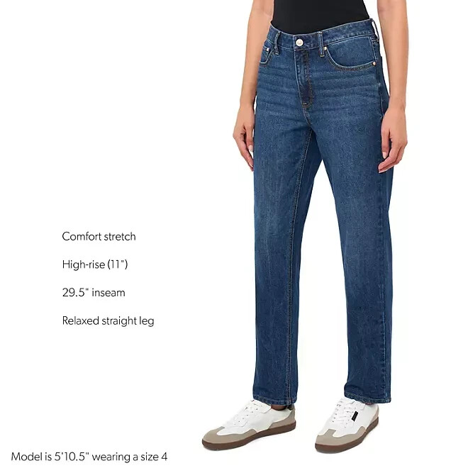 Seven 7 Seven7 90s Straight Jeans Women SZ 6 Blue Denim High Rise