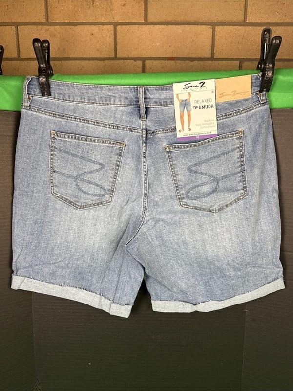Seven7 Ladies Relaxed Bermuda Short Size 16 Thrive