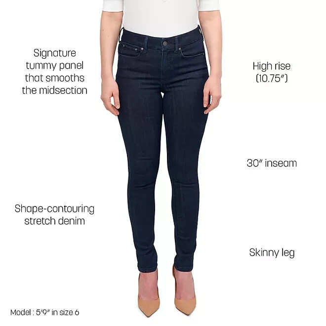 Seven7 Women's Tummyless Skinny Jean Size 10 Portobello