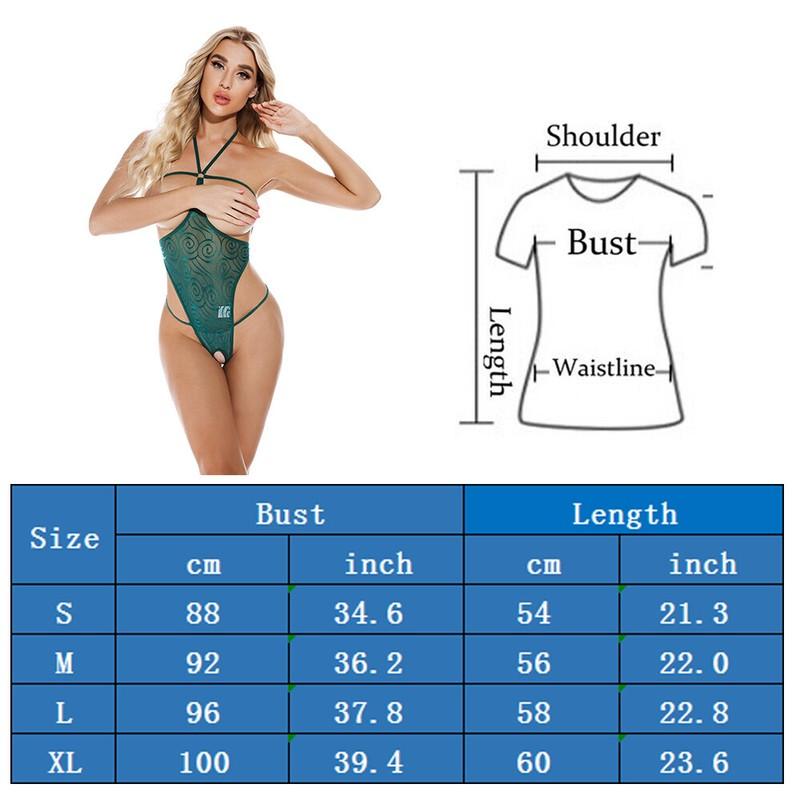 Sexy Lingerie For Women Open Cup One Piece Sleepwear Teddy Babydoll Nightwear