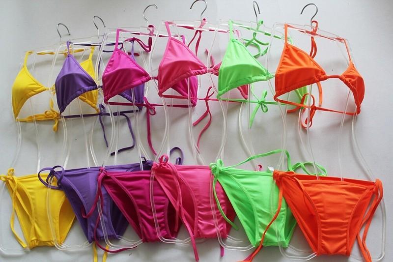 Sexy Women Brazilian Bikini Scrunches Butt Swimwear 2 Pcs Set Lady Swimsuit