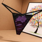 Sexy Womens T-back Panties Satin Thong G-string Briefs Lace Lingeries Underwear