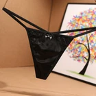 Sexy Womens T-back Panties Satin Thong G-string Briefs Lace Lingeries Underwear