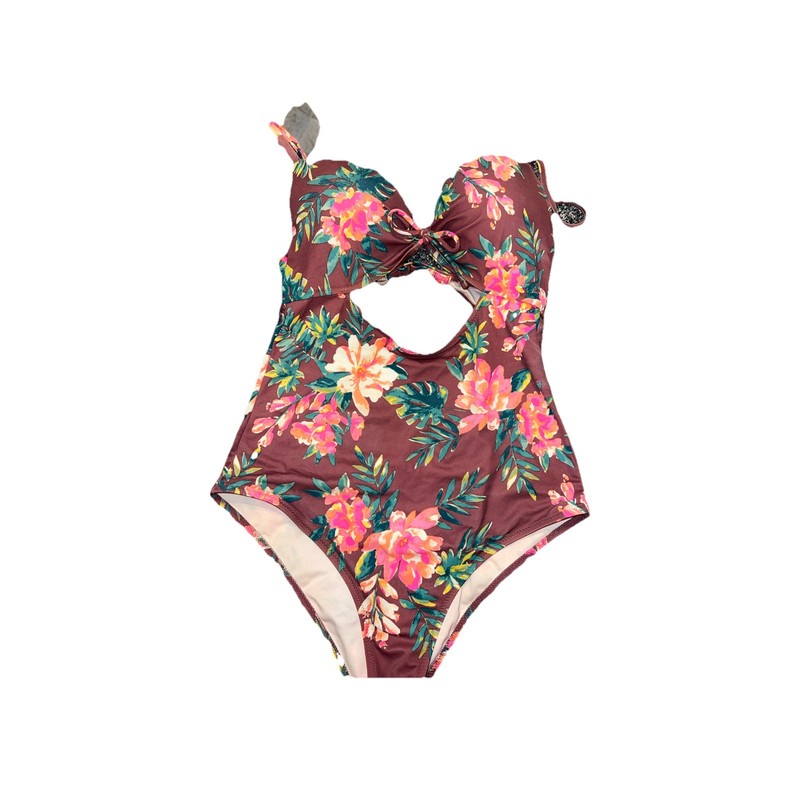 Shade & Shore Floral One Piece Swimsuit Women’s Size 34C Sexy