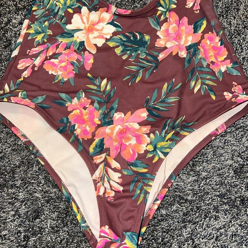 Shade & Shore Floral One Piece Swimsuit Women’s Size 34C Sexy