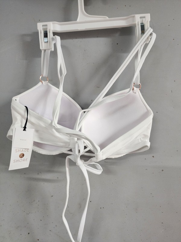 Shade & Shore White Push-up Top 38B 38C NWT SHIPS FREE