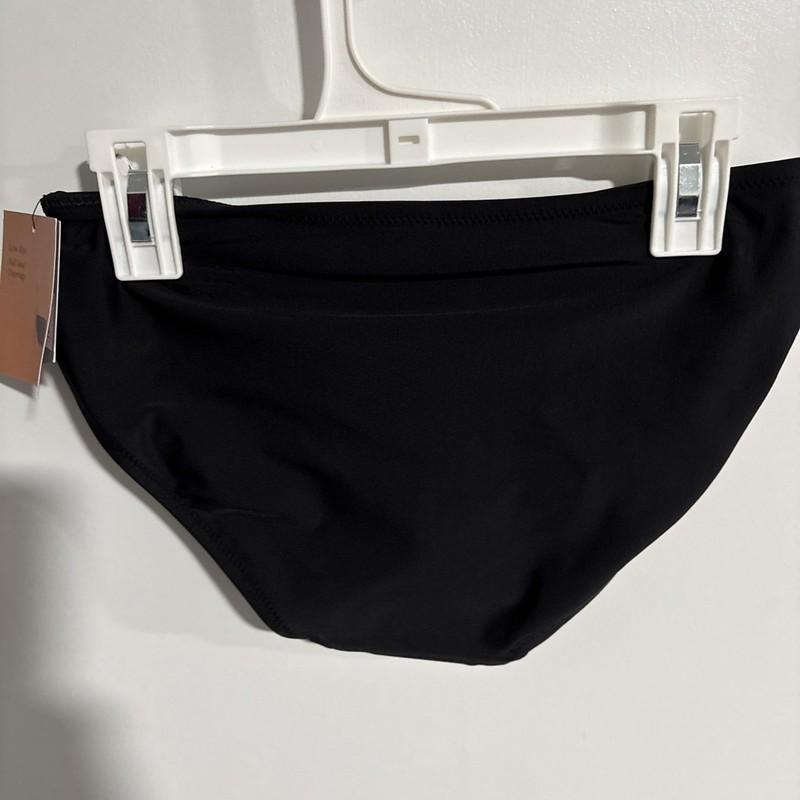 Shade & Shore Women's Low-Rise Full Coverage Hipster Bikini Bottom Black Size XS