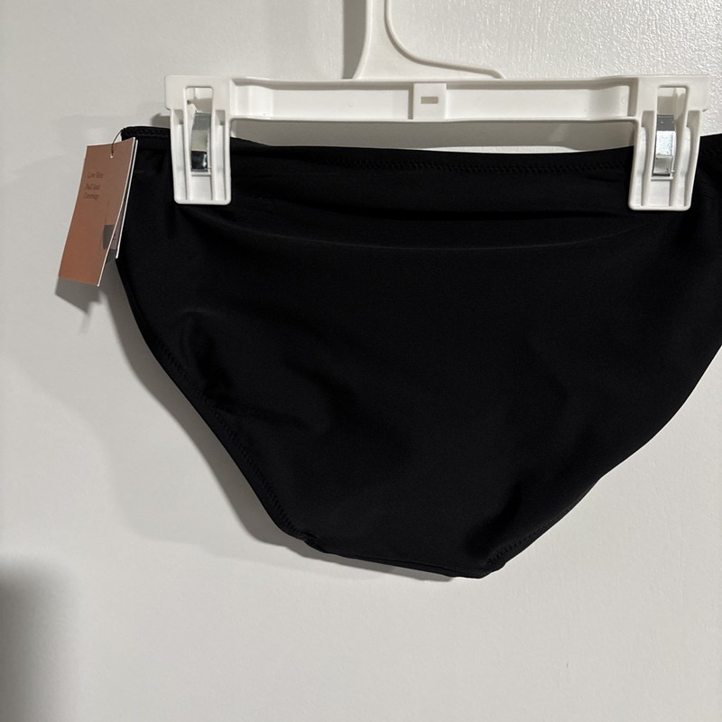 Shade & Shore Women's Low-Rise Full Coverage Hipster Bikini Bottom Black Size XS