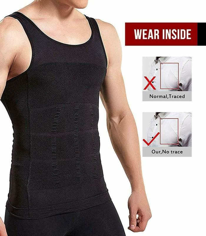 Shaper Men's Body Shaper Toning T-Shirt Ultra Durable Tank Compression Underwear