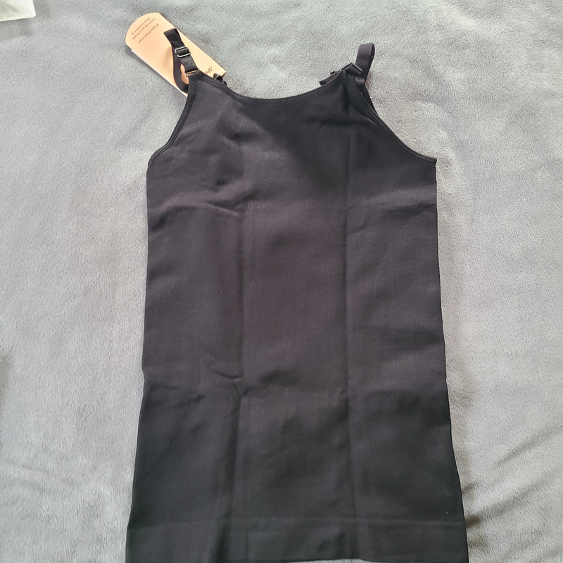 Shapermint Essentials Scoop Neck Cami Black White Adjustable Straps S-XXL NWT
