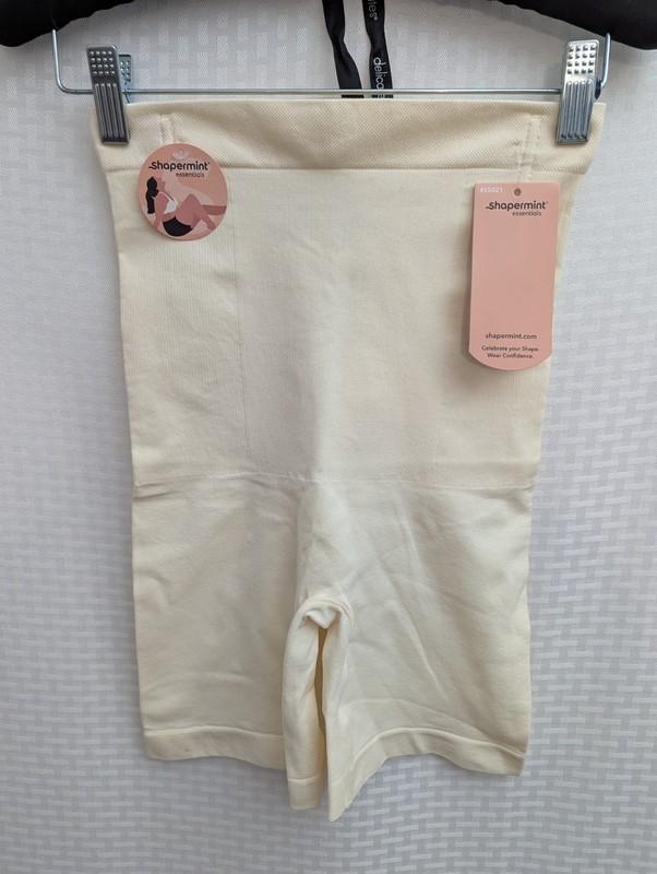 Shapermint Women's Size M/L Beige High-Waisted Shaper Short
