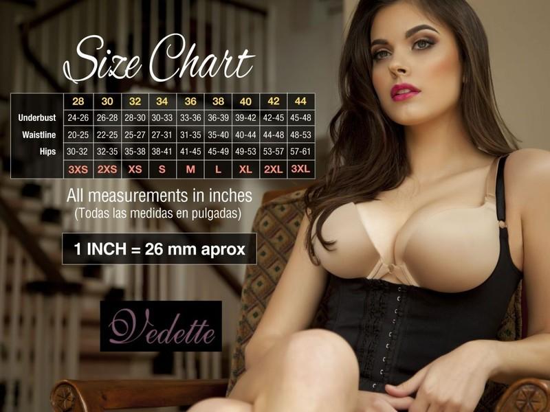 Shapewear For Women: Vedette 100 Renee Under Bust Waist Cincher