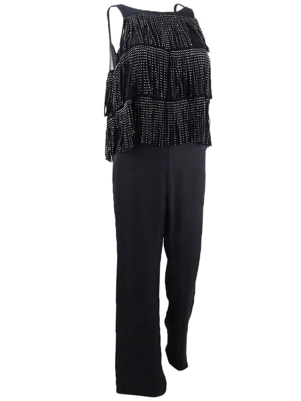 SHO Women's Fringe-Trim Jumpsuit