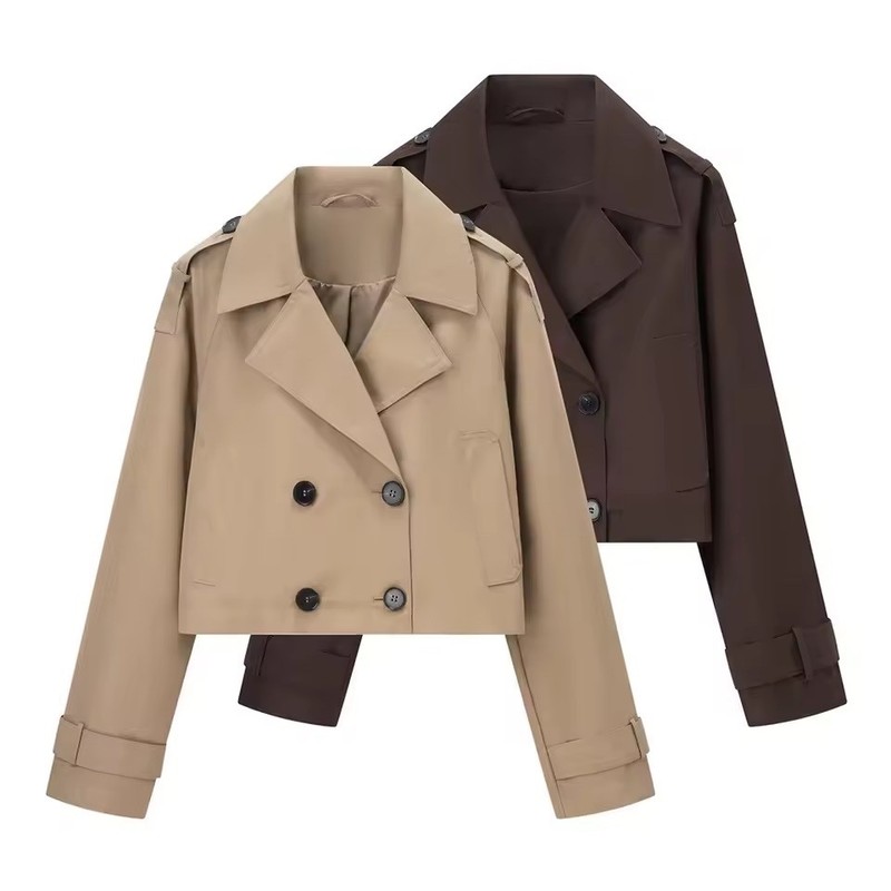 Short Cropped Trench Coat