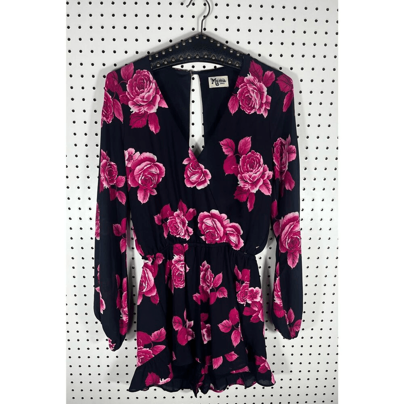 Show me your MuMu floral mini romper dress