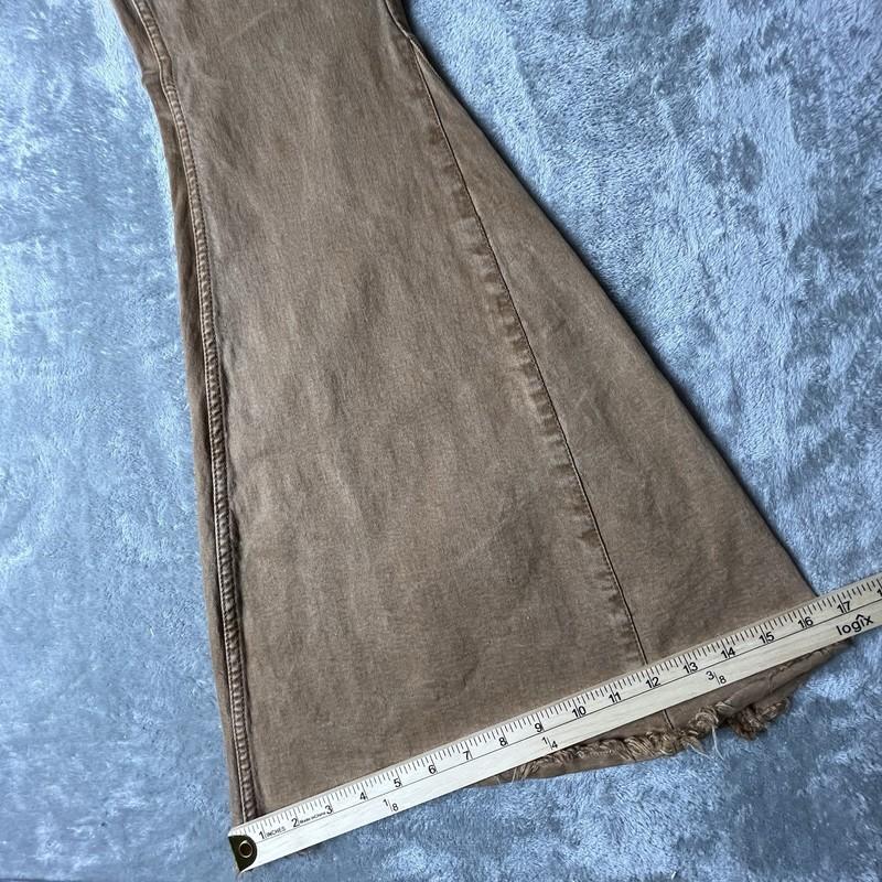 Shyanne Boho Flare Hippie Western Country Denim Bell Bottom Jean Size 29 Brown
