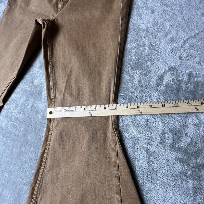 Shyanne Boho Flare Hippie Western Country Denim Bell Bottom Jean Size 29 Brown