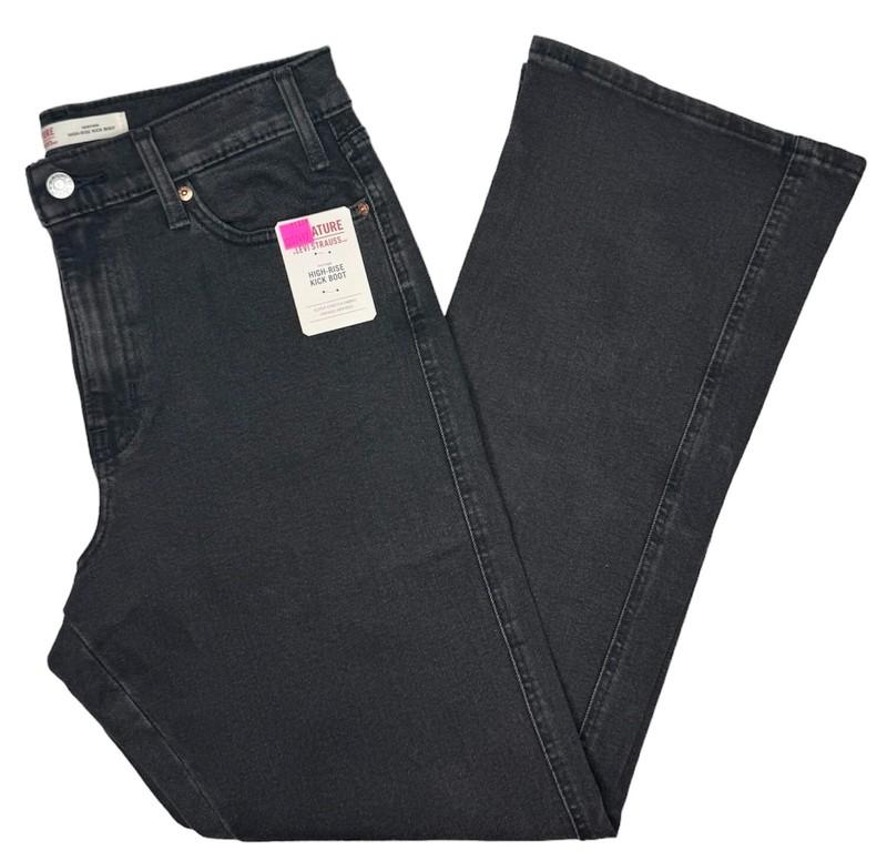 Signature By Levi Strauss #11378 NEW Women's High-Rise Kick Boot Stretch Jeans
