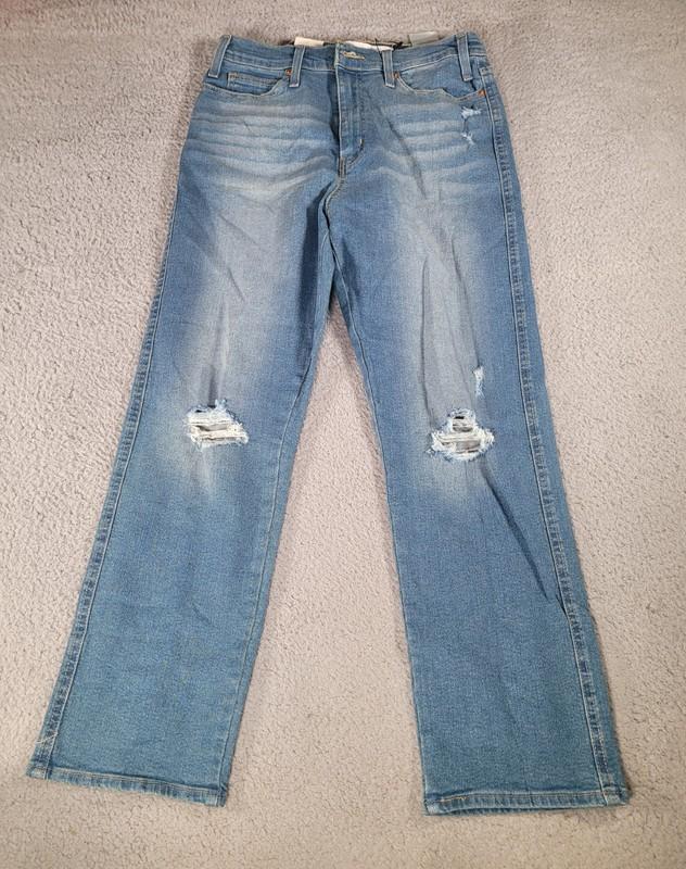 Signature Levi Women's Jeans Sz 10 W30 (30Wx27L) Heritage High Rise Straight New