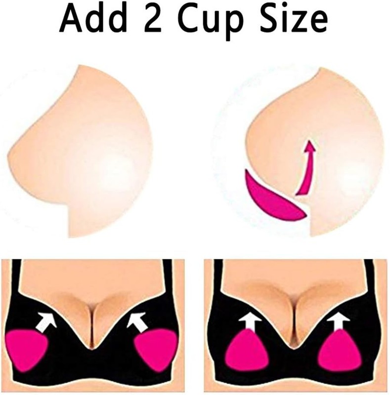 Silicone Bra Inserts Gel Breast Pads And Enhancers To Add 2 Cup Suitable