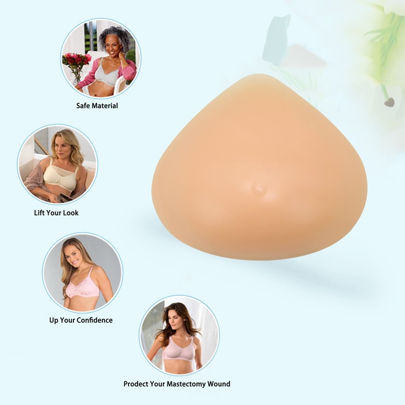 Silicone Breast Forms Mastectomy Prosthesis Insert Pad Enhancers Bra One Piece