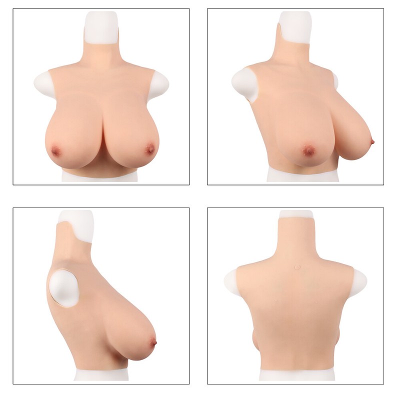 Silicone Crossdresser Breast Forms Breastplates Drag Queen Fake Boobs Underwear