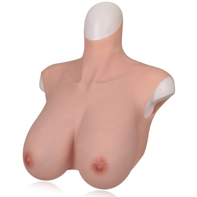 Silicone Crossdresser Breastplates Breast Forms B-H Cup Fake Boobs Drag Queen