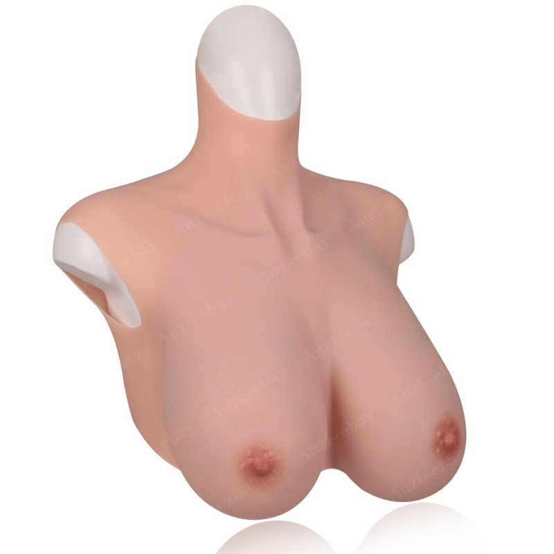 Silicone Crossdresser Breastplates Breast Forms B-H Cup Fake Boobs Drag Queen