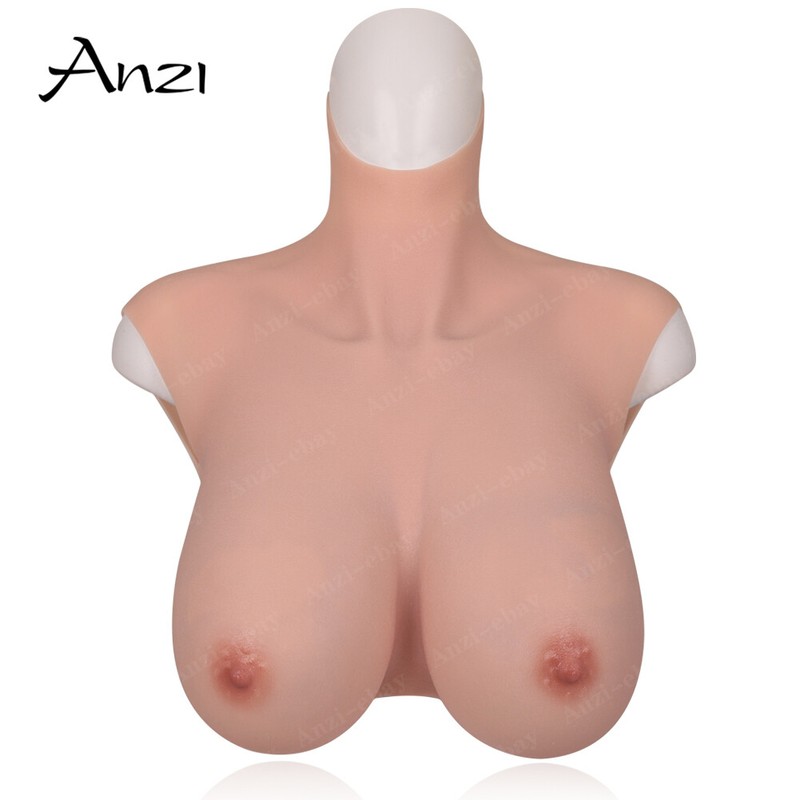 Silicone Crossdresser Breastplates Breast Forms B-H Cup Fake Boobs Drag Queen