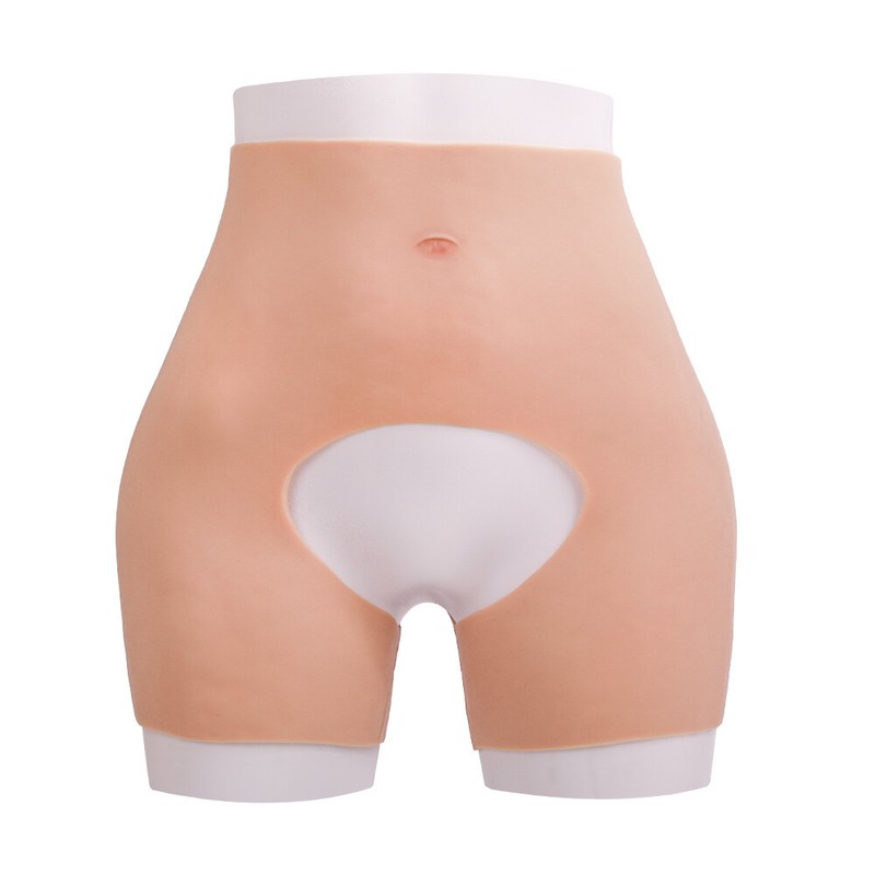 Silicone Hip Pant Plump Buttock Open Crotch Panty Underwear Crossdresser Cosplay