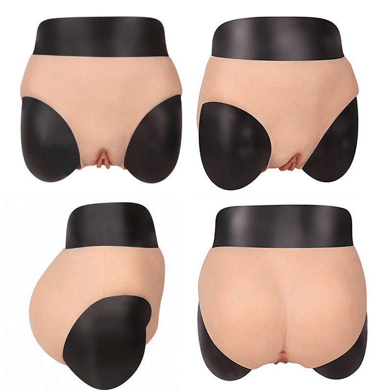 Silicone Panty Fake Vagina Plump Hips Underwear Hip Pants Crossdresser
