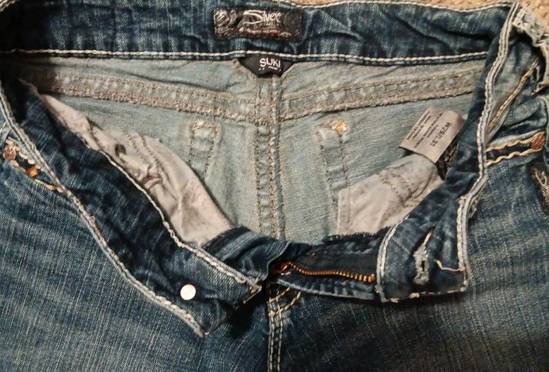 Silver Jeans Suki Bootcut Womens 29x31 Medium Wash Mid Rise Stretch Embellished