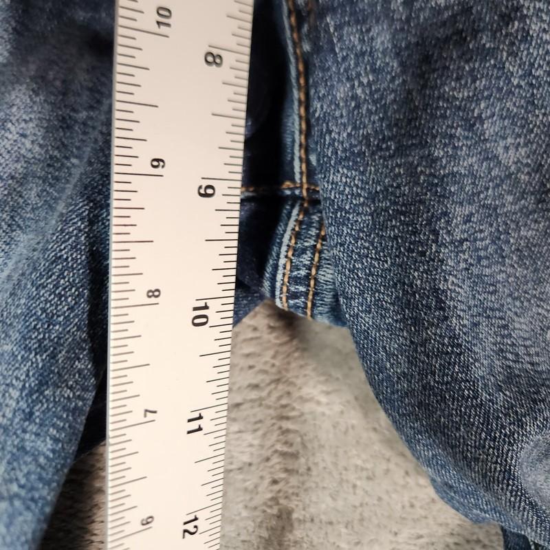 Silver Jeans Women's 27X31 (Tag 26X31) Blue Suki Trouser Distressed