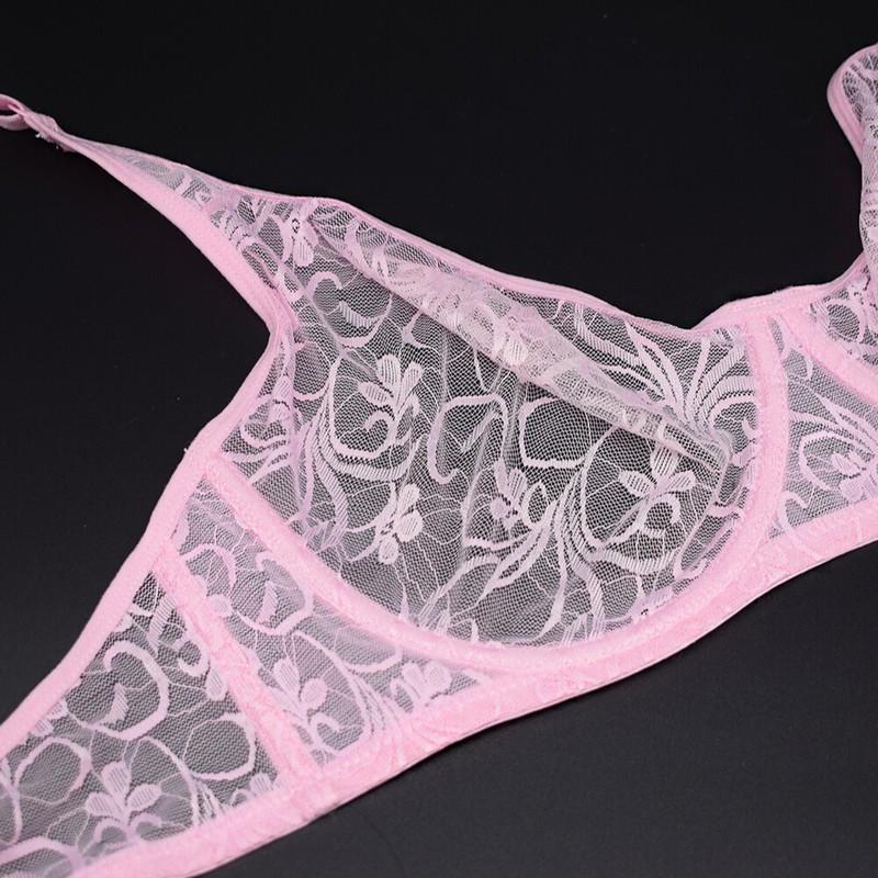 Sissy Mens Transgender Lace Brassiere Crossdresser Bras Sexy Lingerie Underwear