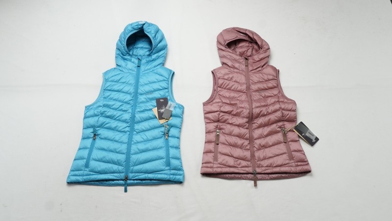 SKHOOP Women's Sleeveless Maja Down Vest Misty Rose/Lagoon Size XS-L