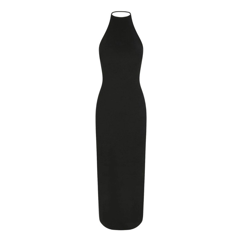 Skims Cloud Halter Long Dress