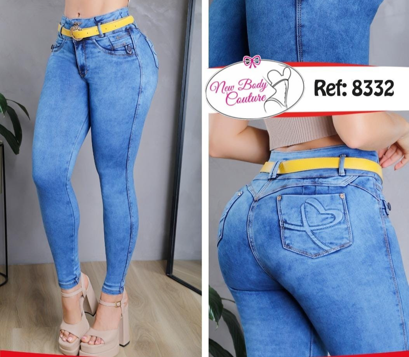 Skinny Jeans Colombianos Bon Bon Up Butt Lifter High Waist Fashion Push Up 8332