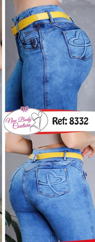Skinny Jeans Colombianos Bon Bon Up Butt Lifter High Waist Fashion Push Up 8332