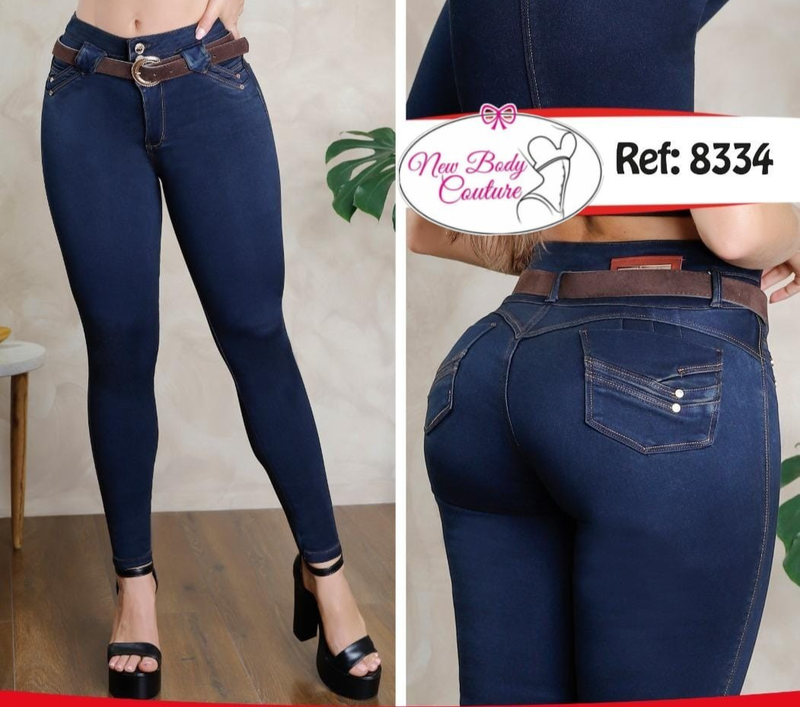 Skinny Jeans Colombianos Bon Bon Up Butt Lifter High Waist Fashion Push Up 8334
