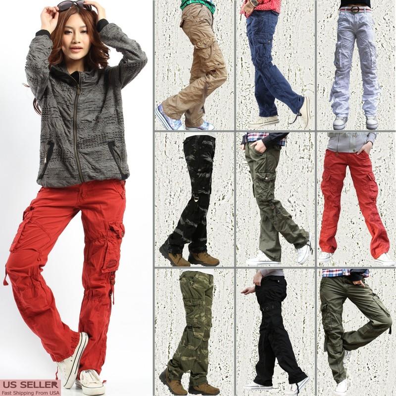 SKYLINEWEARS Women’s 100% Cotton Tactical Pant Camping Hiking Army Cargo Combat