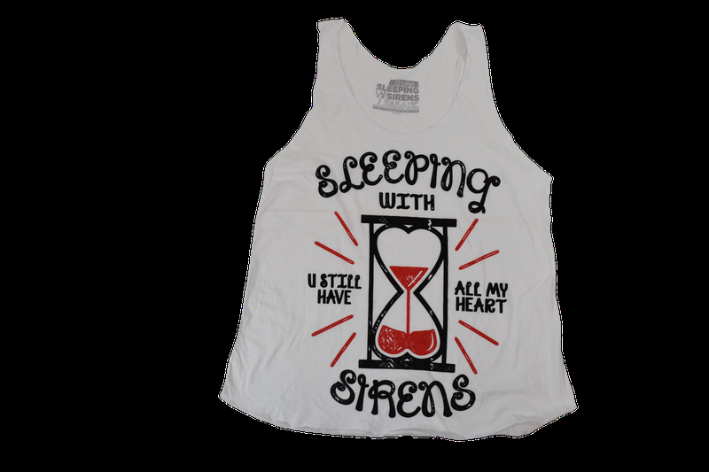 Sleeping With Sirens Juniors Hourglass U Still Have My Heart Tank Shirt NWT