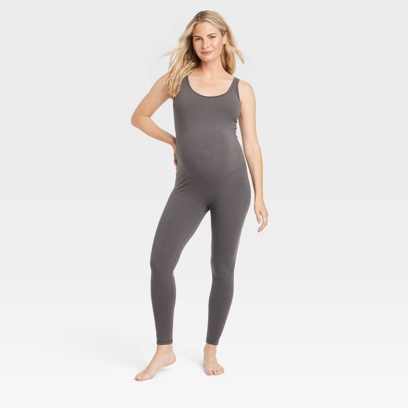 Sleeveless Long Unitard Maternity Jumpsuit - Isabel Maternity by Ingrid & Isabel